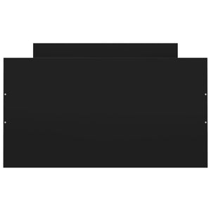 Giroletto con Testiera e Pediera Nero 90x190 cm 3203811