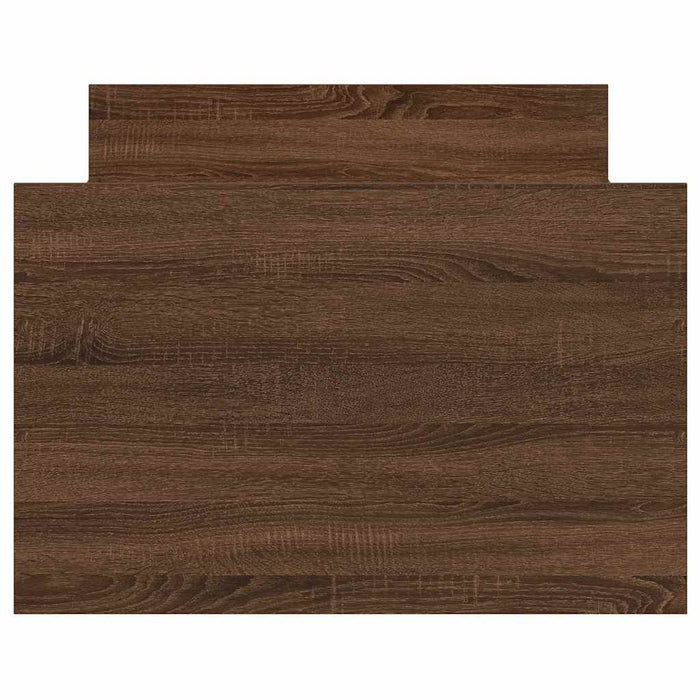 Giroletto con Testiera e Pediera Rovere Marrone 90x190 cm 3203816