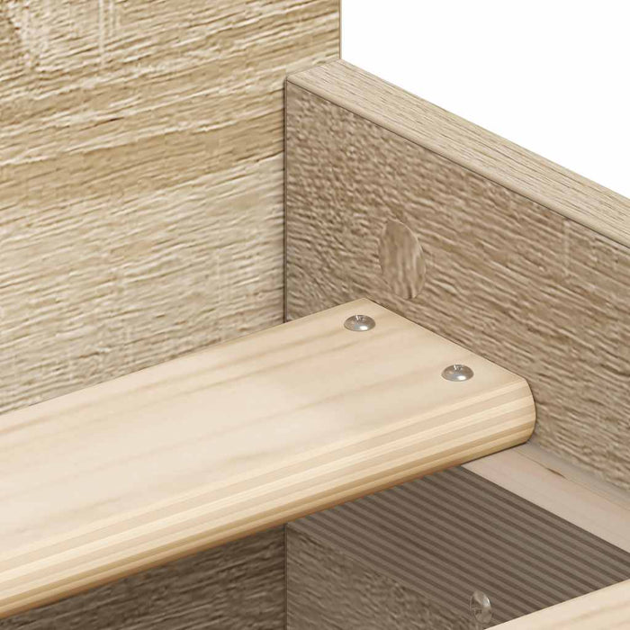 Giroletto con Testiera e Pediera Rovere Sonoma 75x190 cm 3203819