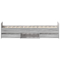 Giroletto con Testiera e Pediera Grigio Sonoma 75x190 cm 3203822