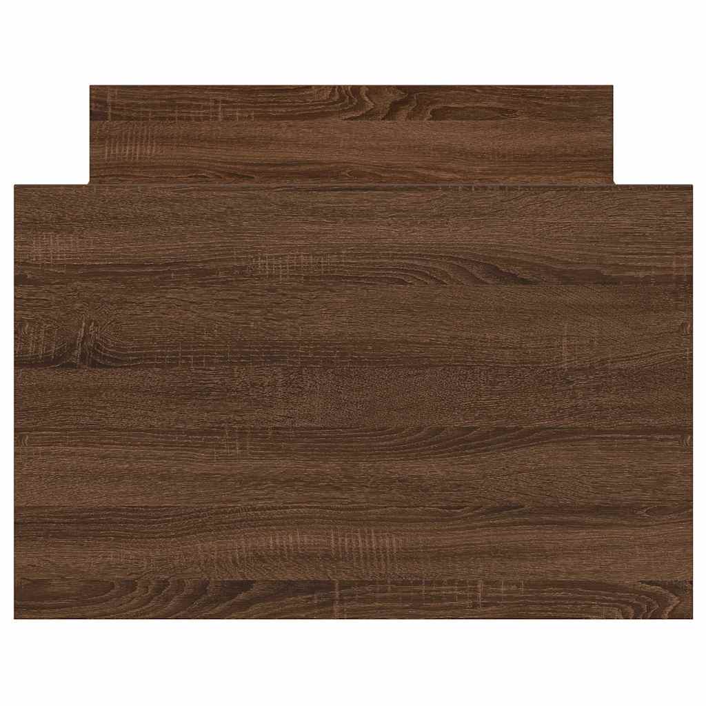 Giroletto con Testiera e Pediera Rovere Marrone 75x190 cm 3203823