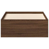 Giroletto-Struttura Letto Rovere Marrone 75x190 cm Small Single