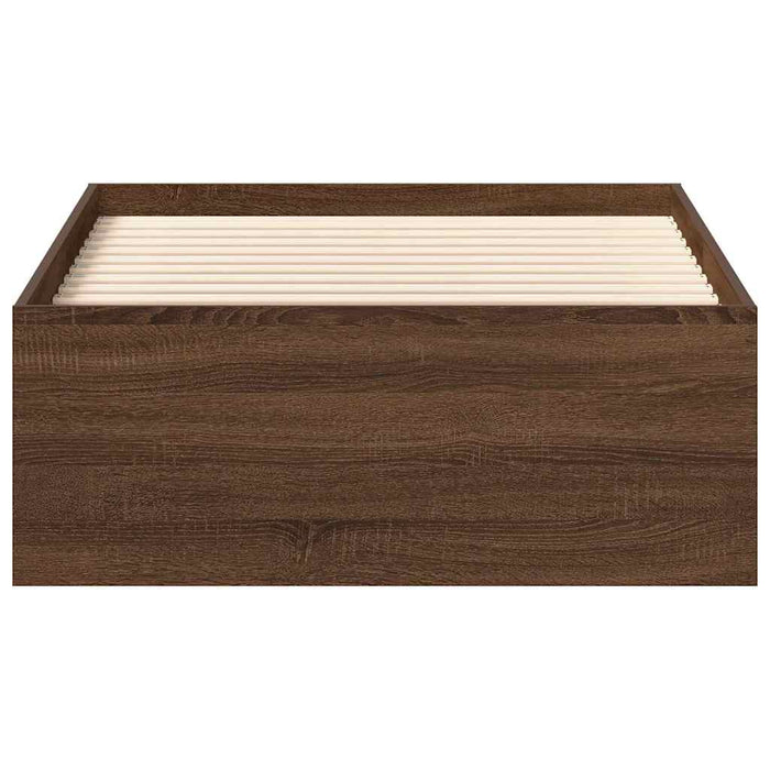 Giroletto-Struttura Letto Rovere Marrone 75x190 cm Small Single