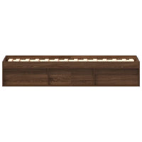 Giroletto-Struttura Letto Rovere Marrone 75x190 cm Small Single