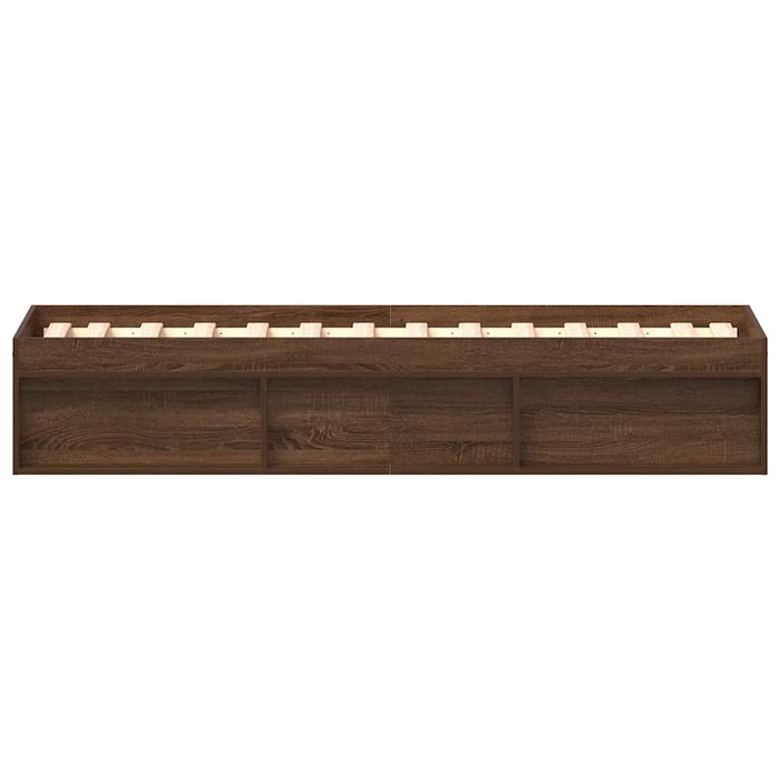 Giroletto-Struttura Letto Rovere Marrone 75x190 cm Small Single