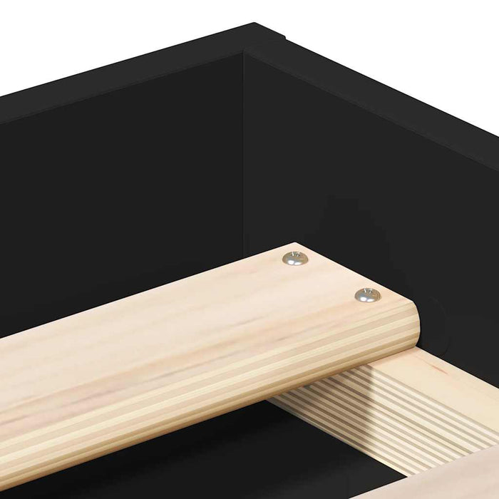 Giroletto Nero 180x200 cm Super King 3203881