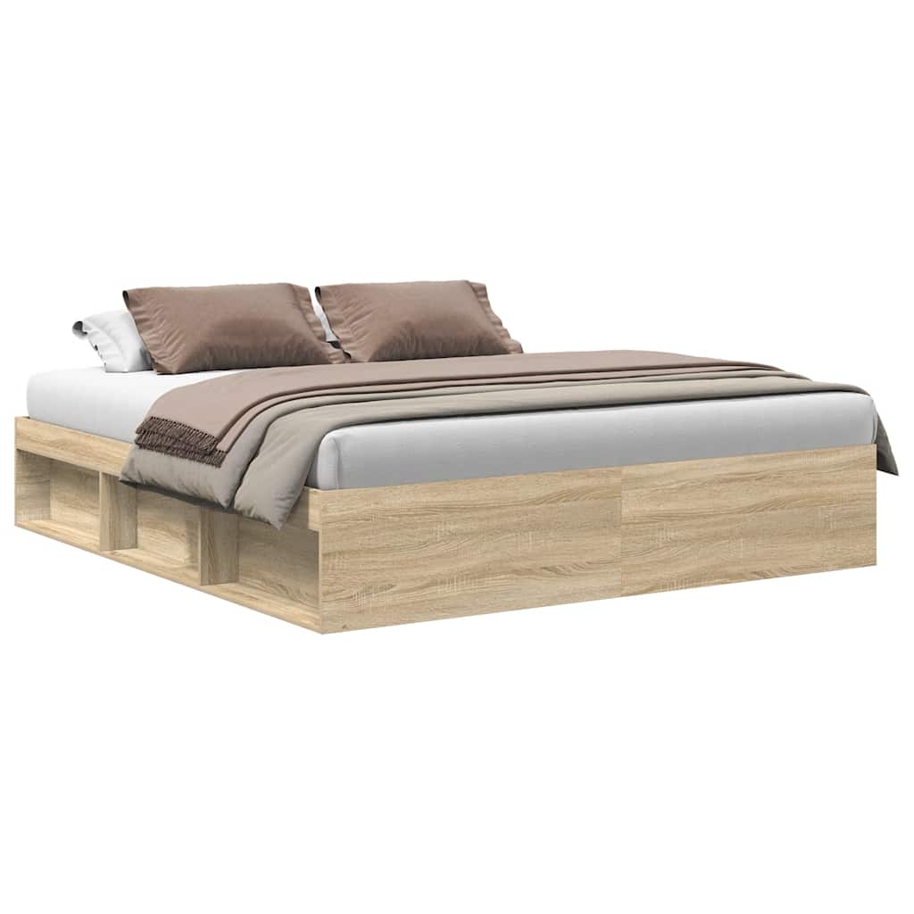 Giroletto-Struttura Letto Rovere Sonoma 180x200 cm Super King