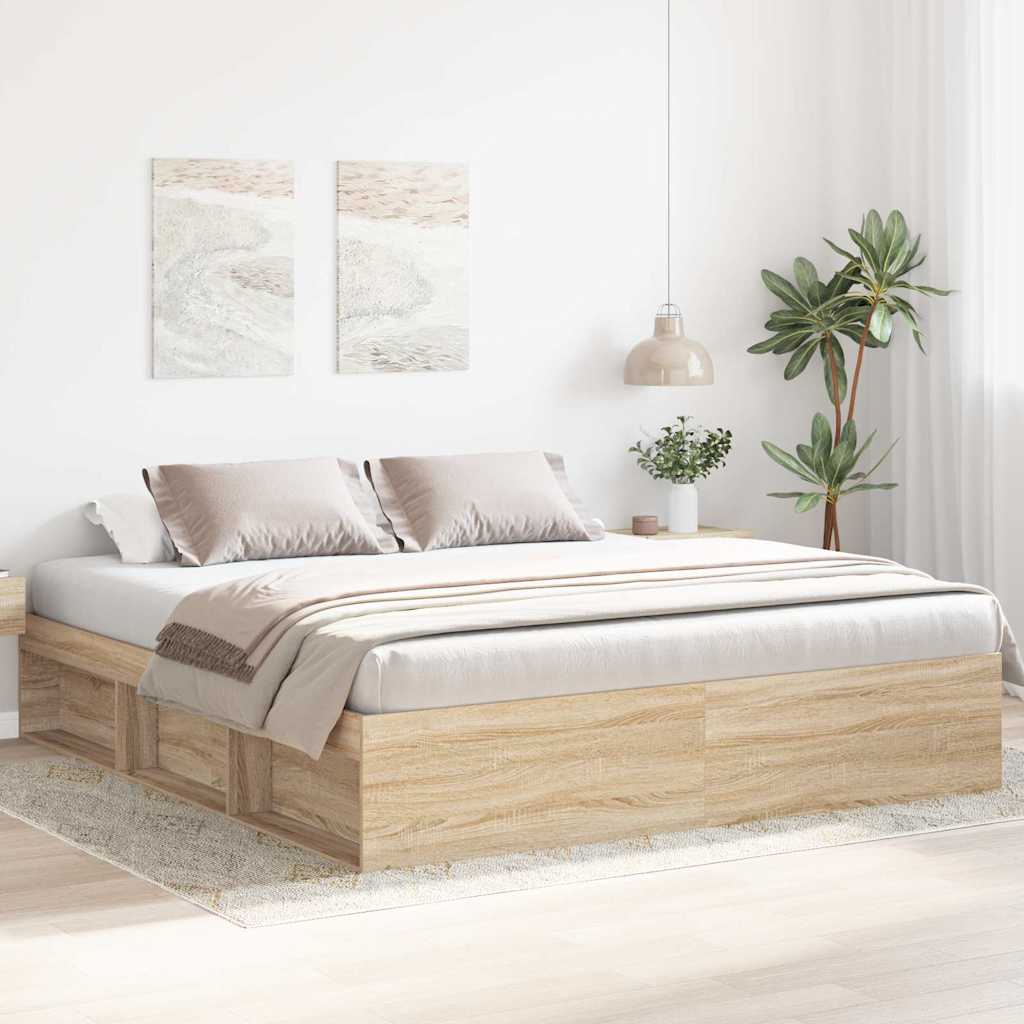 Giroletto-Struttura Letto Rovere Sonoma 180x200 cm Super King