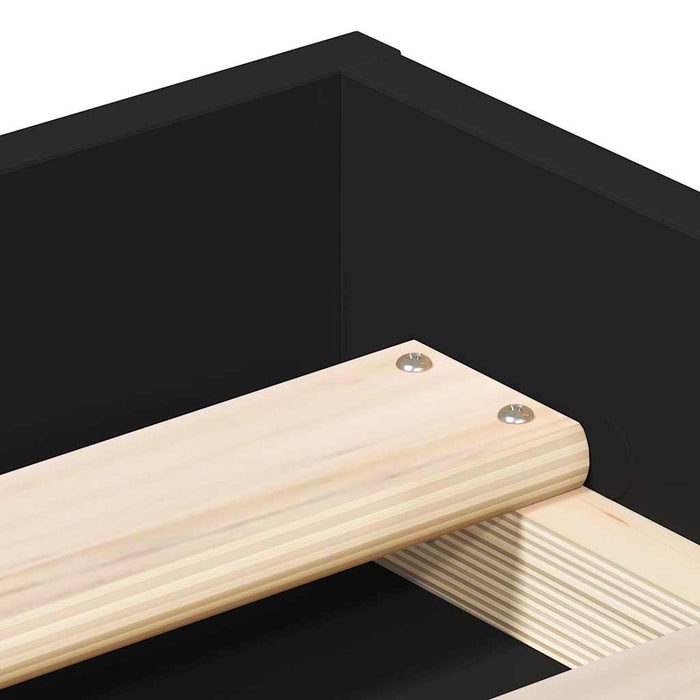 Giroletto Nero 120x190 cm Small Double 3203895