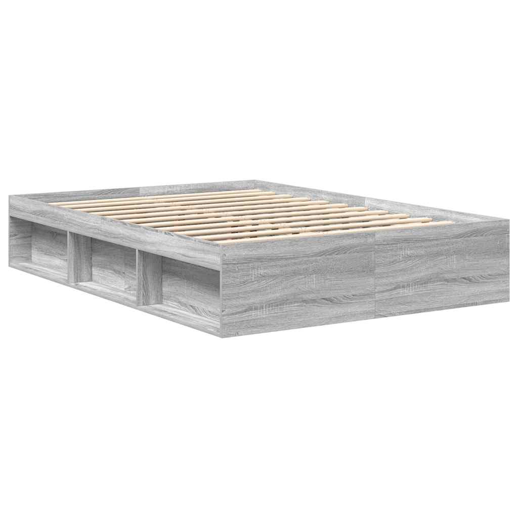 Giroletto-Struttura Letto Grigio Sonoma 140x190 cm