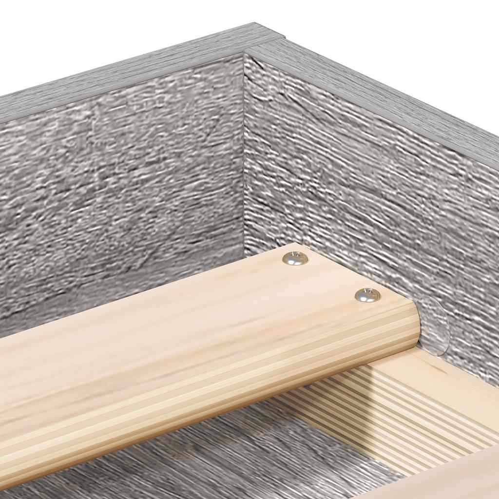 Giroletto-Struttura Letto Grigio Sonoma 135x190 cm Double