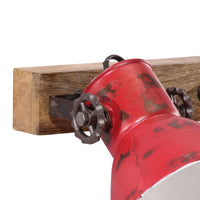 vidaXL Lampada a Parete 25 W Rosso Anticato 65x25 cm E27