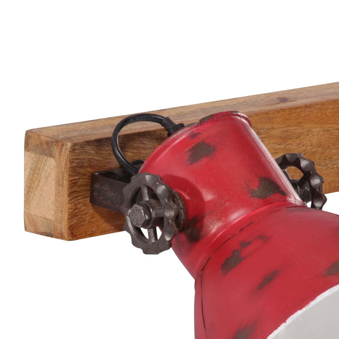 vidaXL Lampada a Parete 25 W Rosso Anticato 45x25 cm E27