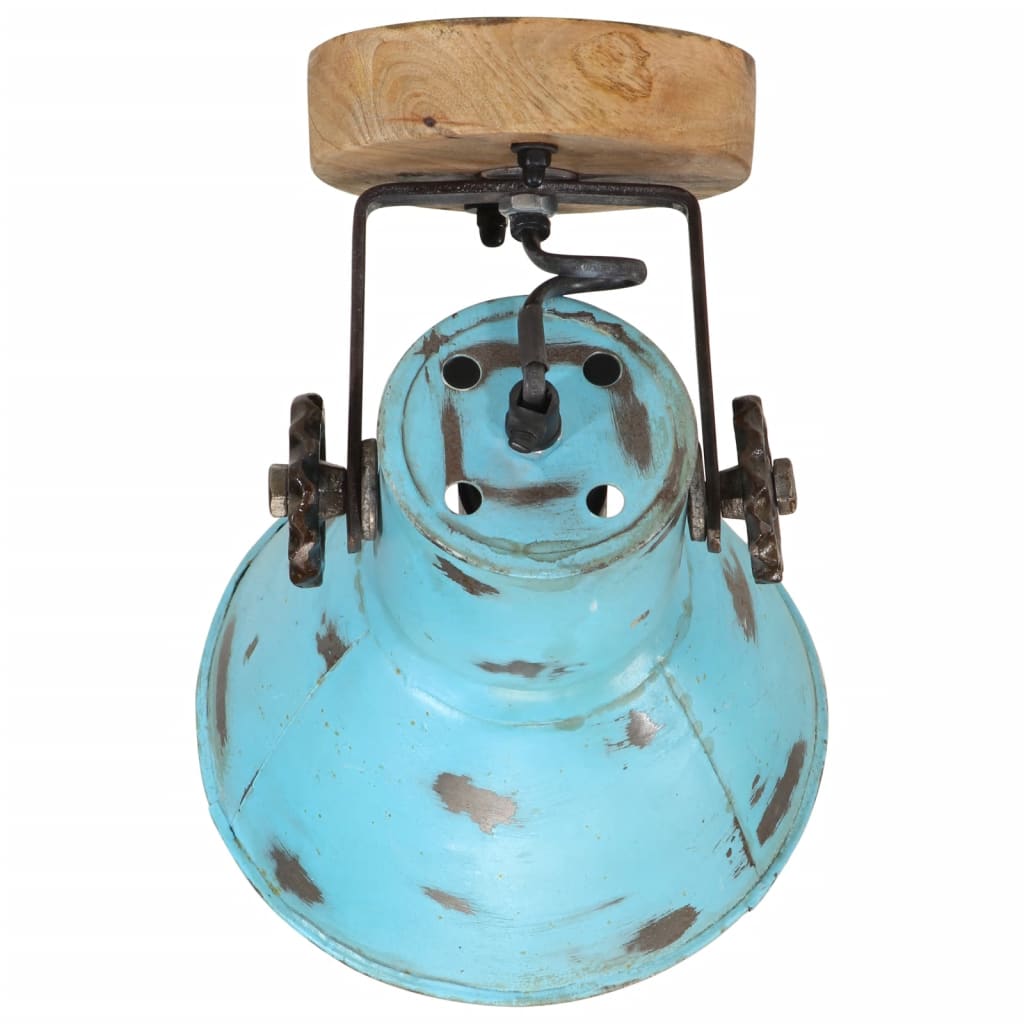 Lampada a Parete 25 W Blu Anticato 11,5x11,5x25 cm E27 371825