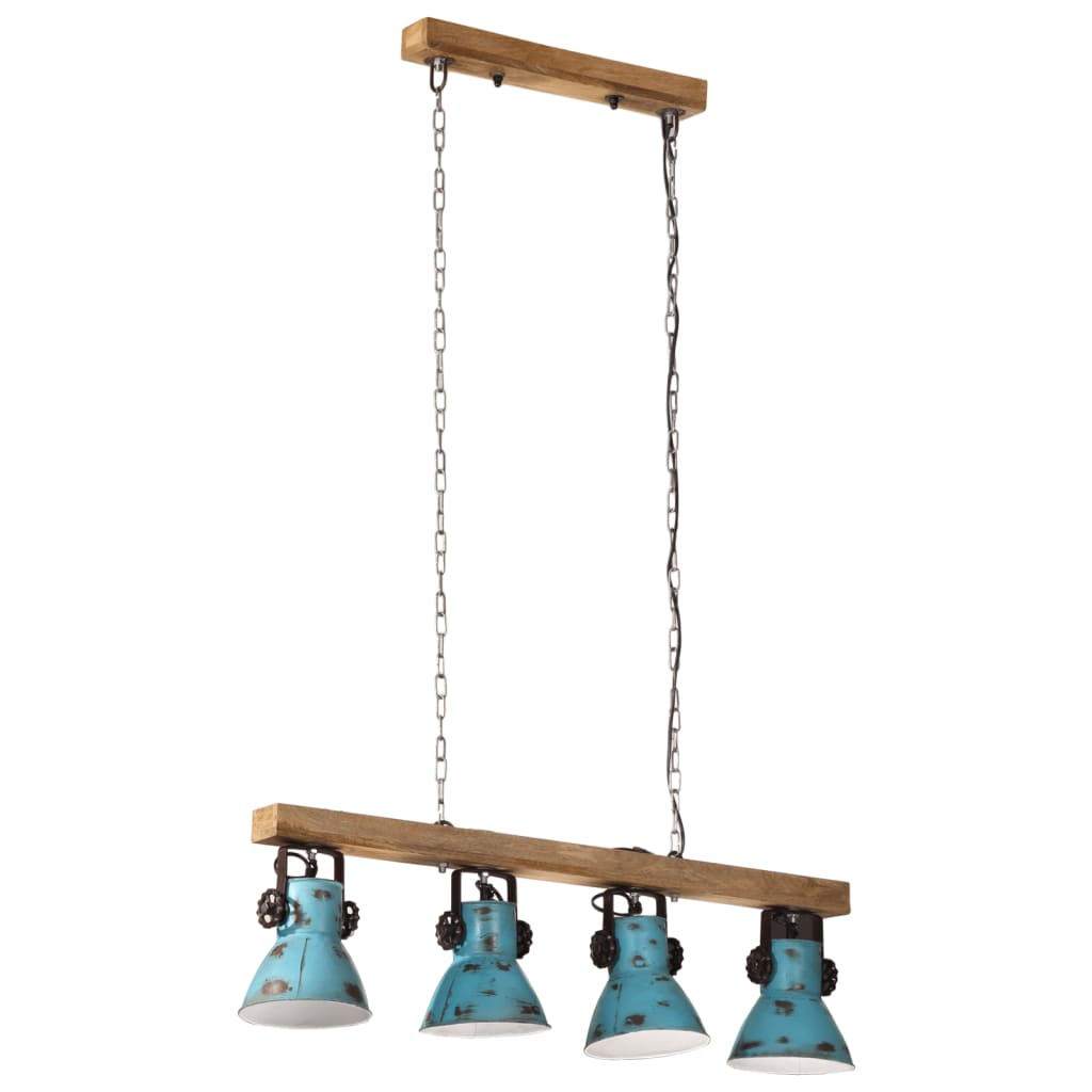 Lampada da Soffitto 25 W Blu Anticato 90x24x111 cm E27 371836