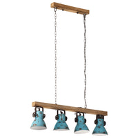 Lampada da Soffitto 25 W Blu Anticato 90x24x111 cm E27 371836