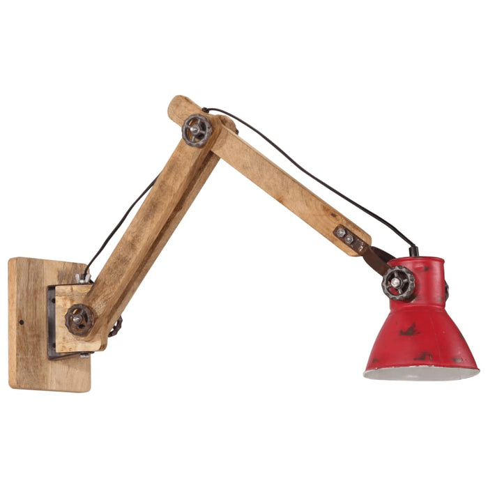 Lampada a Parete 25 W Rosso Anticato 96x15x20 cm E27 371843