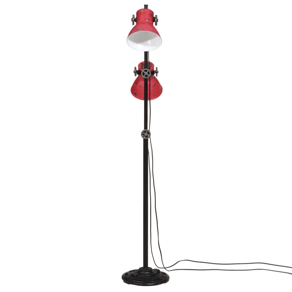 Lampada da Terra 25 W Rosso Anticato 25x25x90/140 cm E27 371847