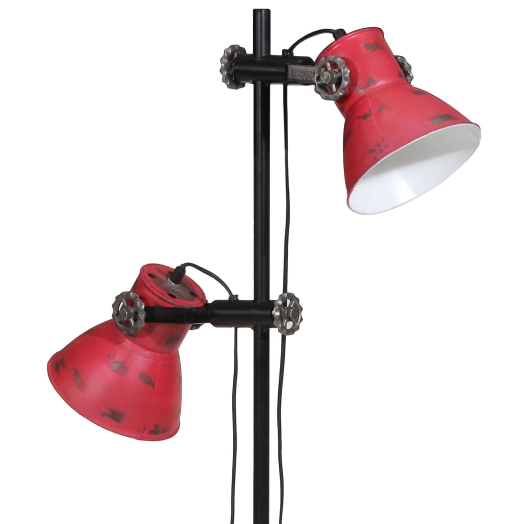 Lampada da Terra 25 W Rosso Anticato 25x25x90/140 cm E27 371847