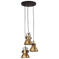 Lampada Pensile 25 W Ottone Anticato 30x30x100 cm E27 371856
