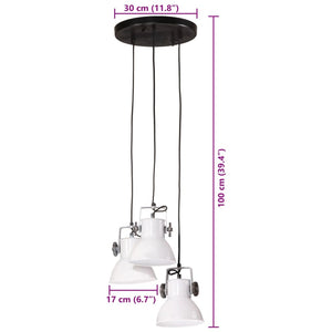 Lampada Pensile 25 W Bianca 30x30x100 cm E27 371858
