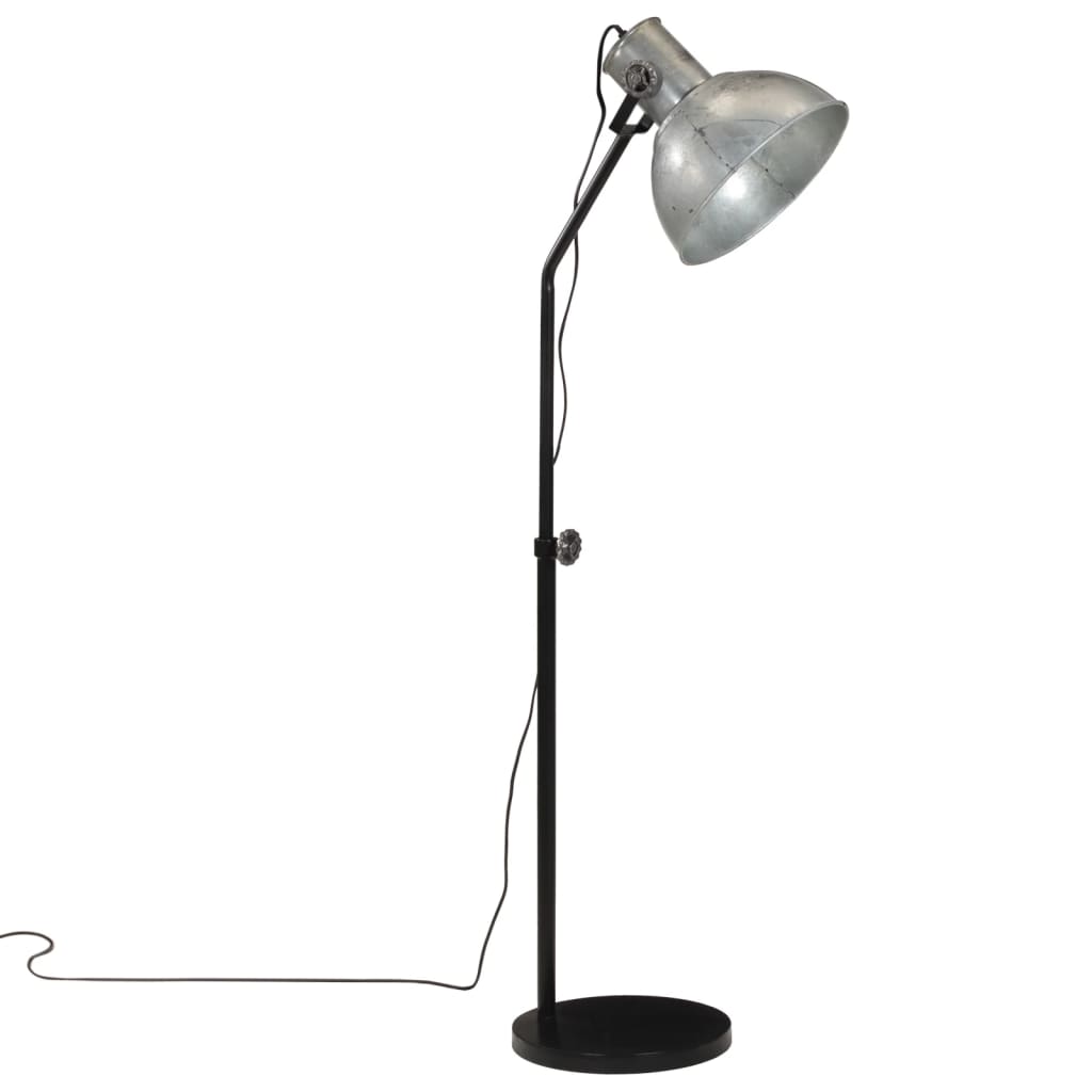 Lampada da Terra 25 W Argento Vintage 30x30x90-150 cm E27 371876