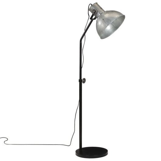 Lampada da Terra 25 W Argento Vintage 30x30x90-150 cm E27 371876