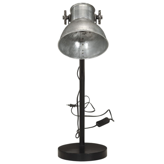 Lampada da Scrivania 25 W Argento Vintage 17x17x60 cm E27 371883