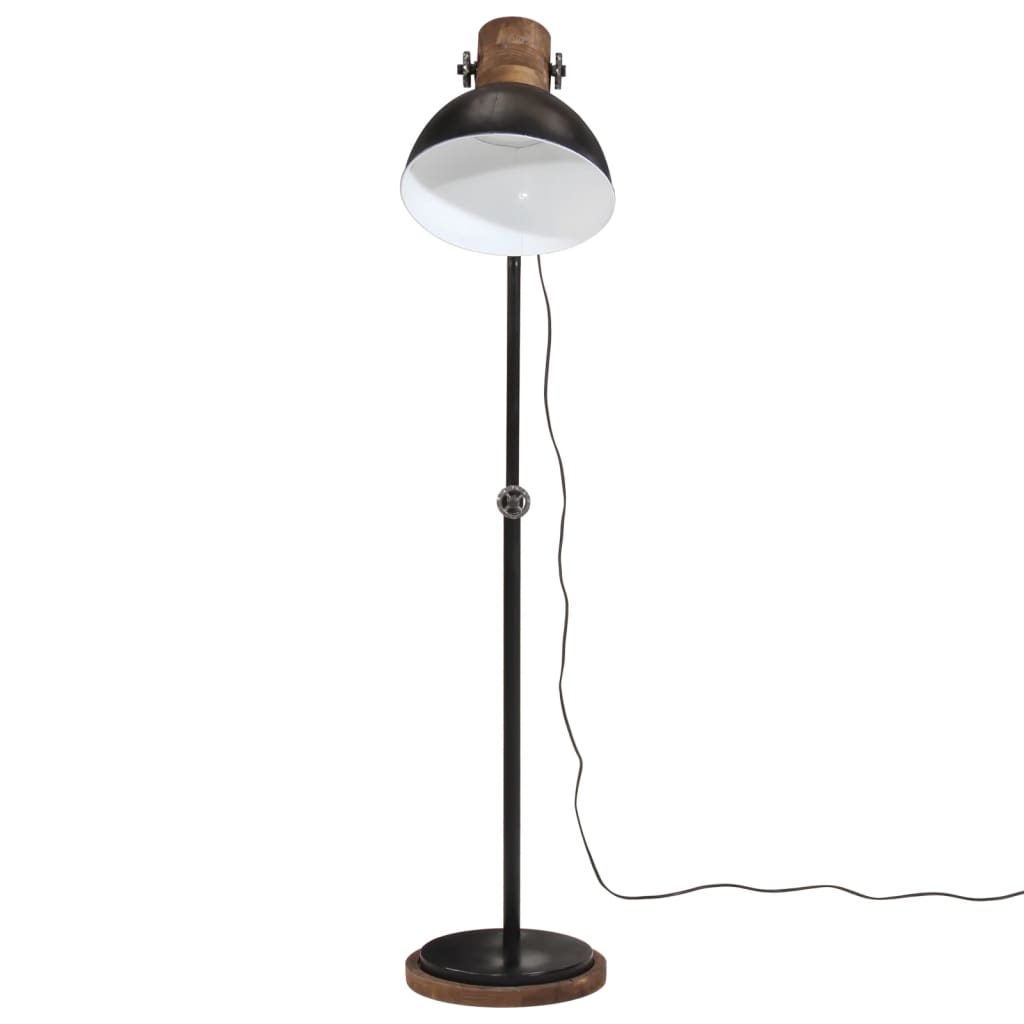 Lampada da Terra 25 W Nera 30x30x100-150 cm E27 371958