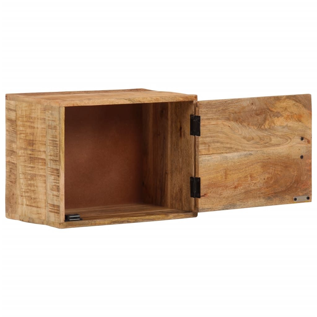 vidaXL Comodino a Parete 40x30x25 cm in Legno Massello di Mango