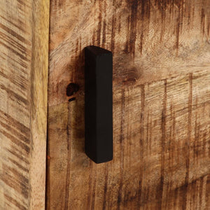 Comodino a Parete 40x30x25 cm in Legno Massello di Mango 371972