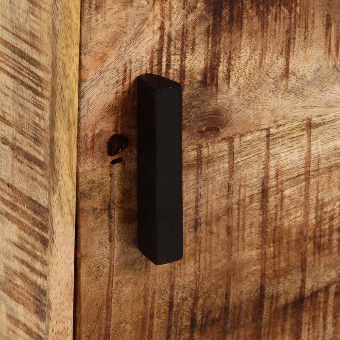 Comodino a Parete 40x30x25 cm in Legno Massello di Mango 371972