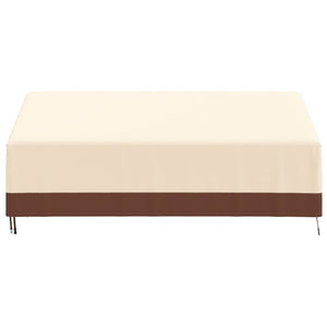 Copertura per Panca a 3 Posti Beige 198x97x48/74 cm 600D Oxford 359661