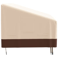 Copertura per Panca a 3 Posti Beige 198x97x48/74 cm 600D Oxford 359661