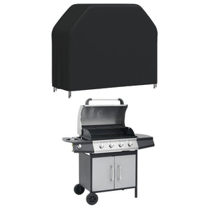 Copertura per Barbecue 140x58x106 cm Nera 420D Oxford 359676