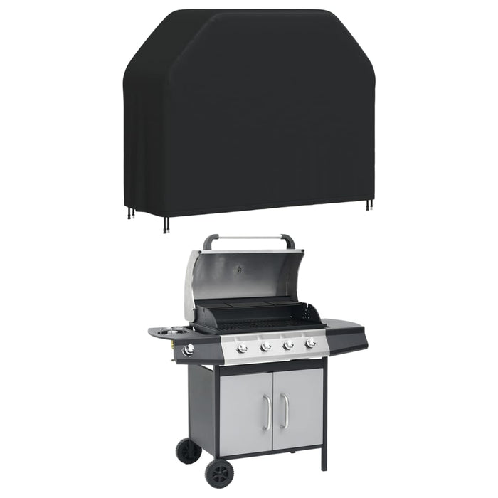Copertura per Barbecue 140x58x106 cm Nera 420D Oxford 359676