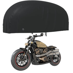 Copertura per Moto Nera 230x95x125 cm 210D Oxford 359691