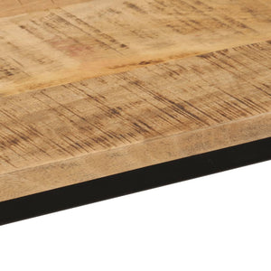 vidaXL Tavolo Consolle 110x30x75cm Legno Massello Mango Grezzo e Ferro