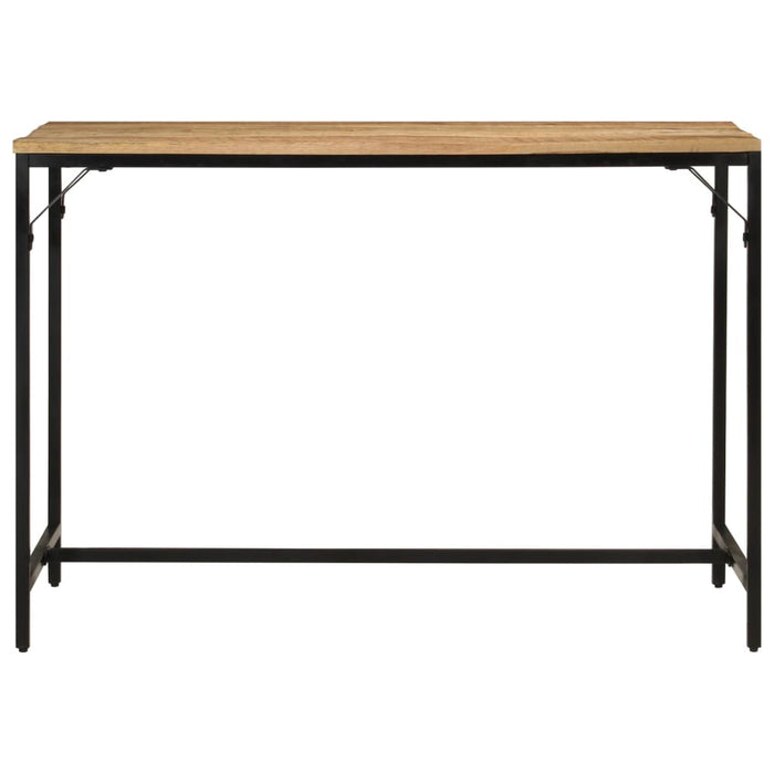 Tavolo Pranzo 110x55x75cm Legno Massello Mango Grezzo e Ferro