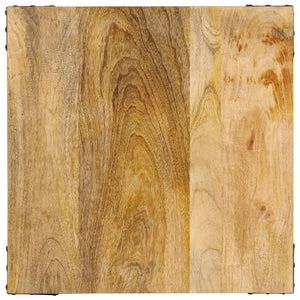 Tavolino 45x45x50cm in Legno Massello di Mango e Ferro 372734