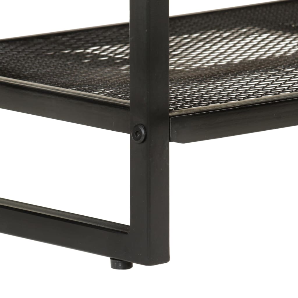 vidaXL Panca da Giardino 110x35x45 cm Legno Massello di Acacia e Ferro