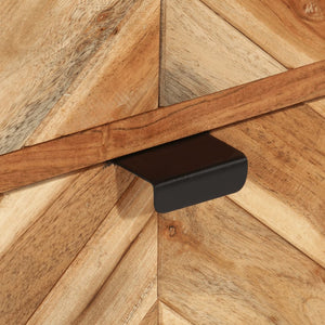 Mobile da Bagno 40x30x100 cm Legno Massello di Acacia e Ferro 372746