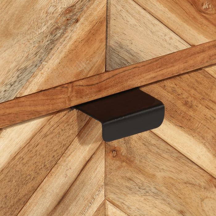 Mobile da Bagno 40x30x100 cm Legno Massello di Acacia e Ferro 372746