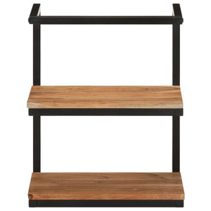 Mensola da Parete 40x30x50 cm Legno Massello di Acacia e Ferro 372749