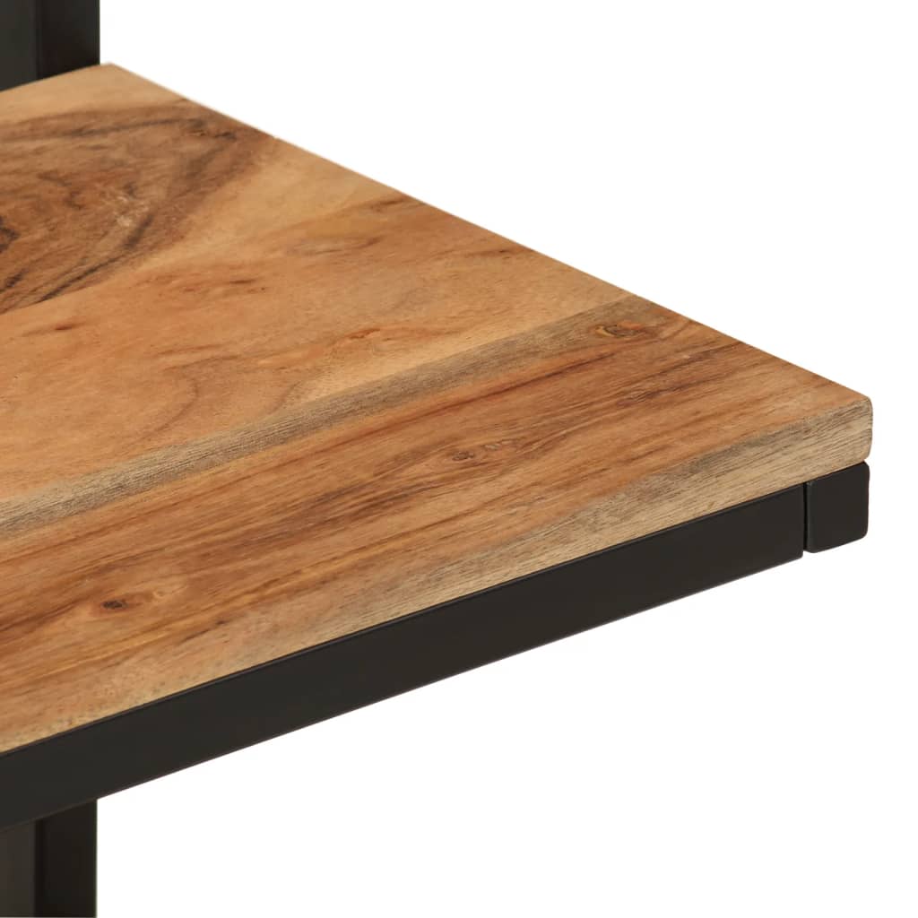 Mensola da Parete 40x30x50 cm Legno Massello di Acacia e Ferro 372749