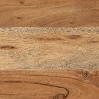 Scatola Portaoggetti 60x30x30 cm Legno Massello Acacia e Ferro