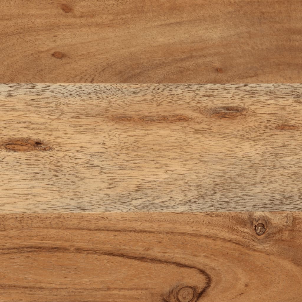 Scatola Portaoggetti 60x30x30 cm Legno Massello Acacia e Ferro 372752