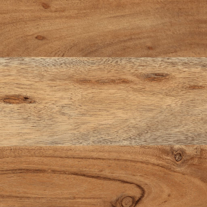 Scatola Portaoggetti 60x30x30 cm Legno Massello Acacia e Ferro 372752