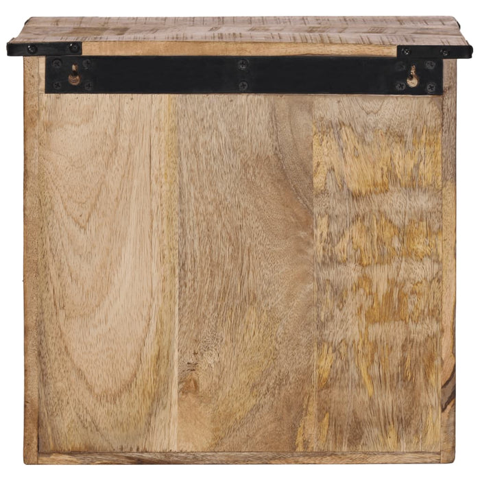 Comodino 40x30x37 cm in Legno Massello di Mango 358914