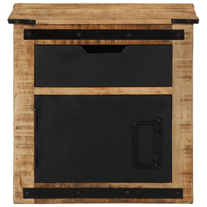 Comodino 45x40x45 cm in Legno Massello di Mangocod mxl 116961